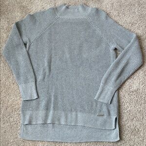 Michael Kors Light Gray Turtleneck Tunic Sweater, size small